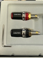 Furutech FP-803 Speaker Binding Posts Rhodium - NEW OLD STOCK